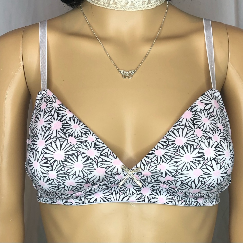 Nicole Miller Oh So Light Floral Printed Wire Free Lightly Padded Bra